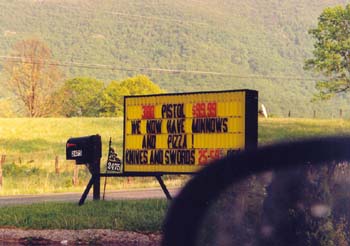 a rather surprising variety available at this country store in Virginia